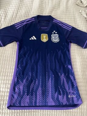 Adidas Argentina Navy & Purple Soccer Jersey Size XS